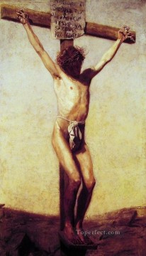 La crucifixion religieuse Thomas Eakins Religieuse Christianisme Peinture à l'huile